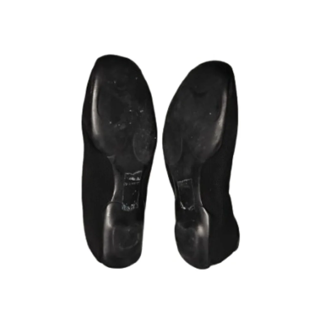 Vintage Prada Women's Black Mesh Ballet Bow Front Flats Sz 40 - Picture 2 of 6